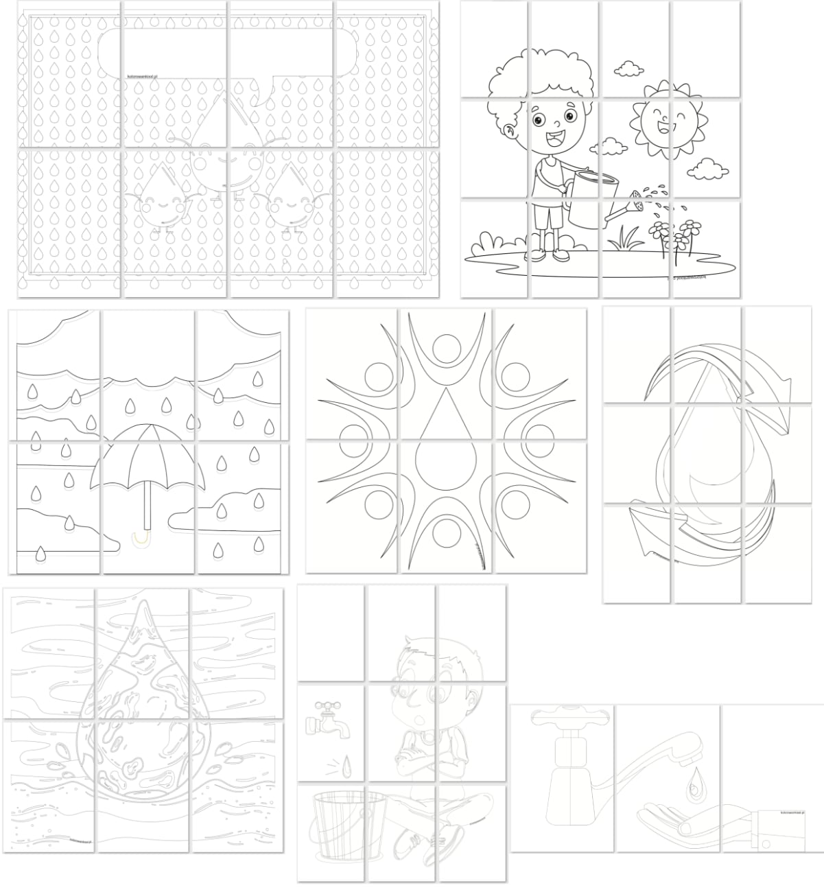 Kolorowanki XXL: Dzień wody