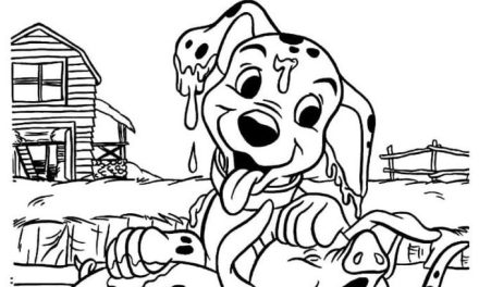 101 Dalmatyńczyków kolorowanka dla przedszkolaków