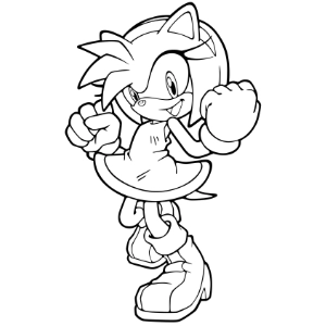 Kolorowanki Amy Rose Kolorowanki Amy Rose