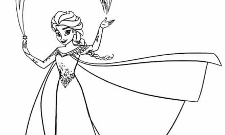 Czary Elsy kolorowanka dla dzieci PDF