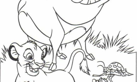 Duża kolorowanka Simba, Timon i Pumba