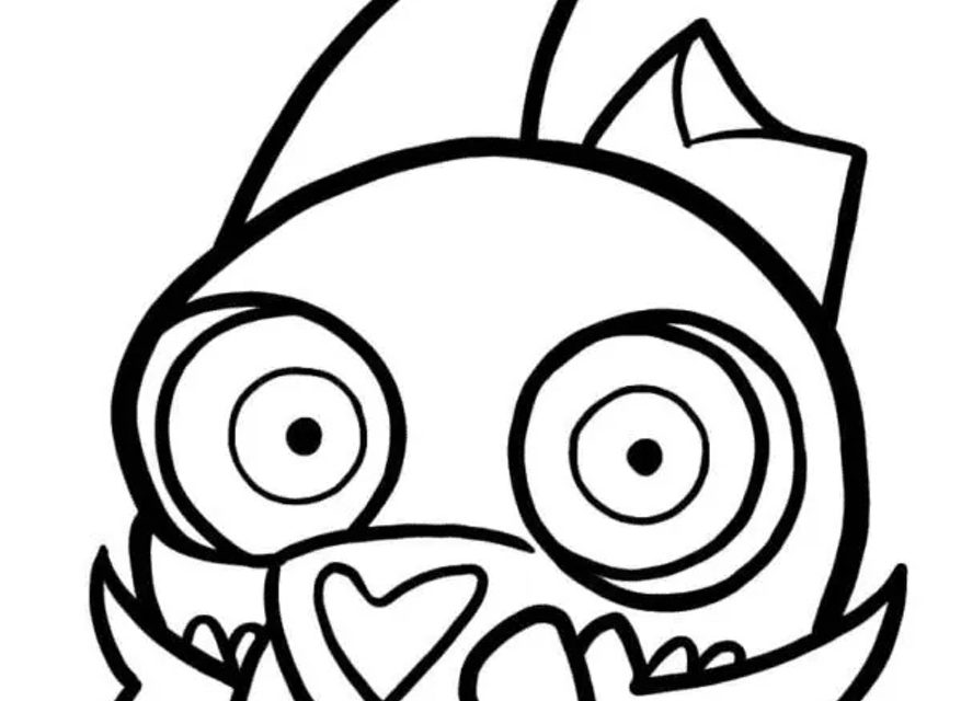 Duży szablon King The Owl House do kolorowania