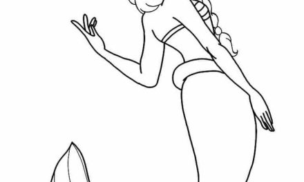 Elsa jako syrenka pokoloruj obrazek