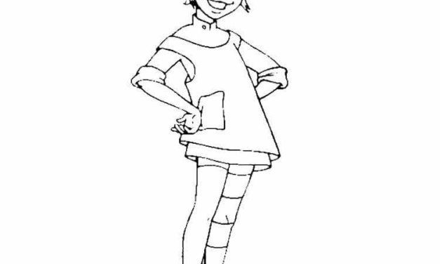 Kolorowanka Pippi Pończoszanka dla starszych dzieci