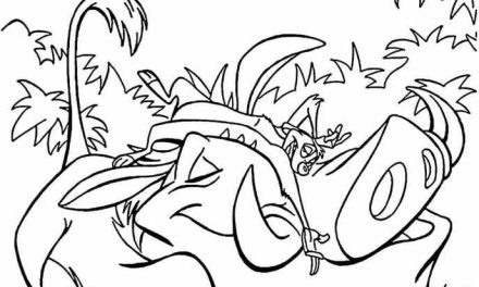 Kolorowanka Timon i Pumba dla dzieci