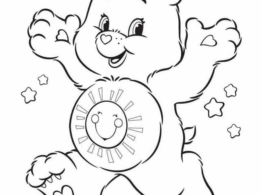 Kolorowanka Troskliwy Miś dla dzieci