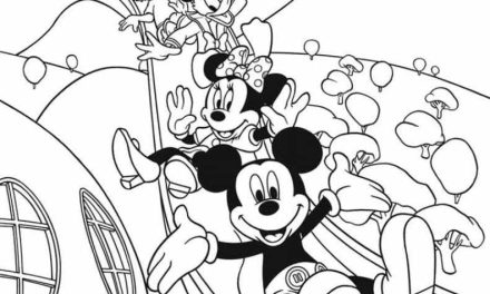 Kolorowanka dla dzieci Myszka Miki i przyjaciele