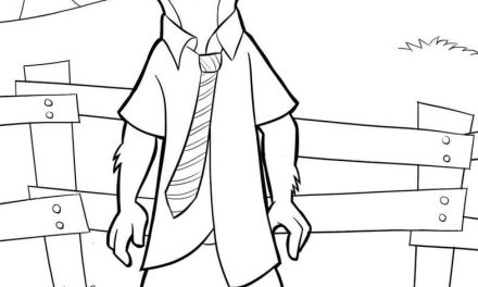 Kolorowanka dla dzieci Zootopia lis