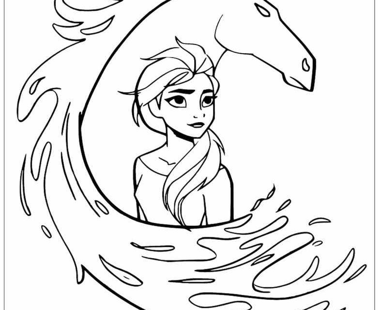 Kolorowanka do druku Elsa