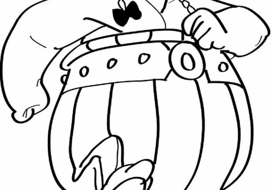 Kolorowanka silny Obelix