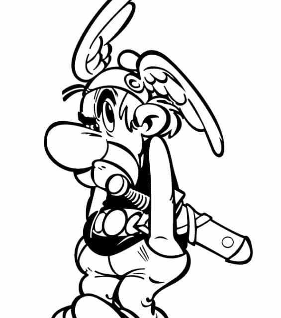 Kolorowanka zły Asterix