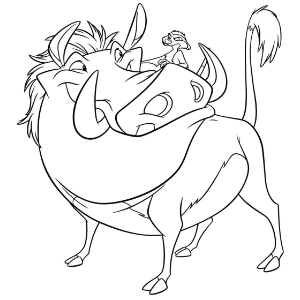 Kolorowanki Timon i Pumba Kolorowanki Timon i Pumba