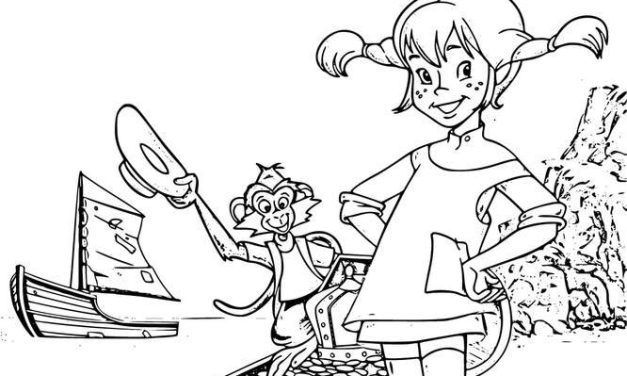 Pippi Pończoszanka kolorowanka dla dorosłych