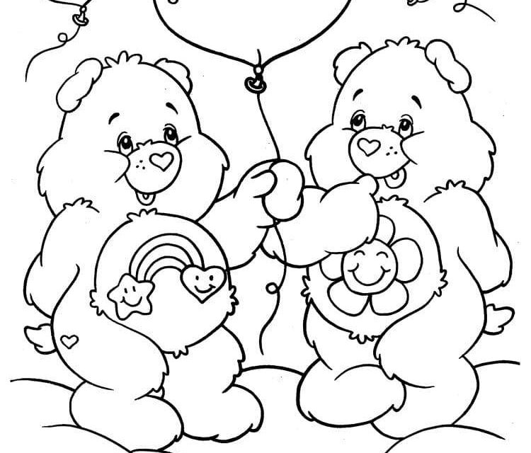 Słodkie Troskliwe Misie z balonem