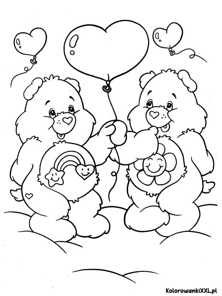 Słodkie Troskliwe Misie z balonem