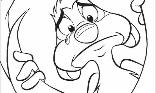 Smutny Timon kolorowanka dla dzieci