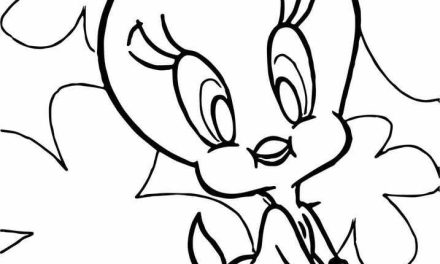 Tweety szablon dla najmłodszych