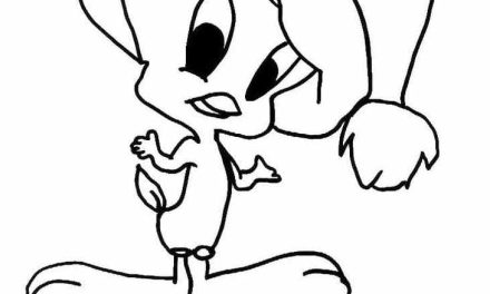 Tweety w czapce Mikołaja obrazek dla dzieci