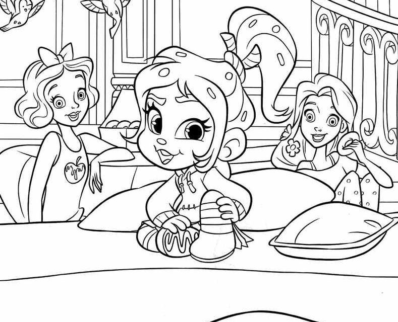 Wandelopa i księżniczki kolorowanka dla przedszkolaków