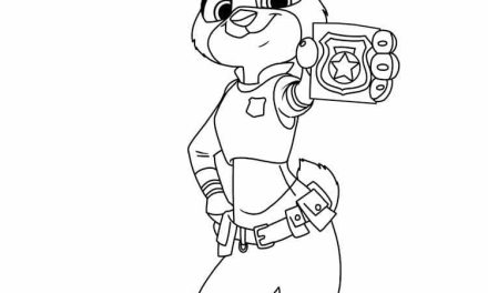 Zootopia kolorowanka królik do druku