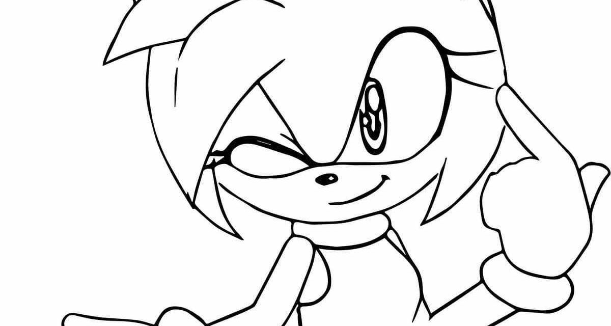 Amy Rose kolorowanka dla chłopców