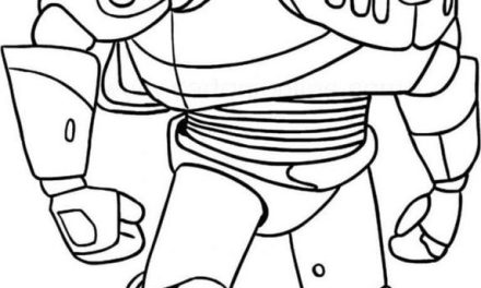 Astronauta Buzz Astral kolorowanka dla najmłodszych