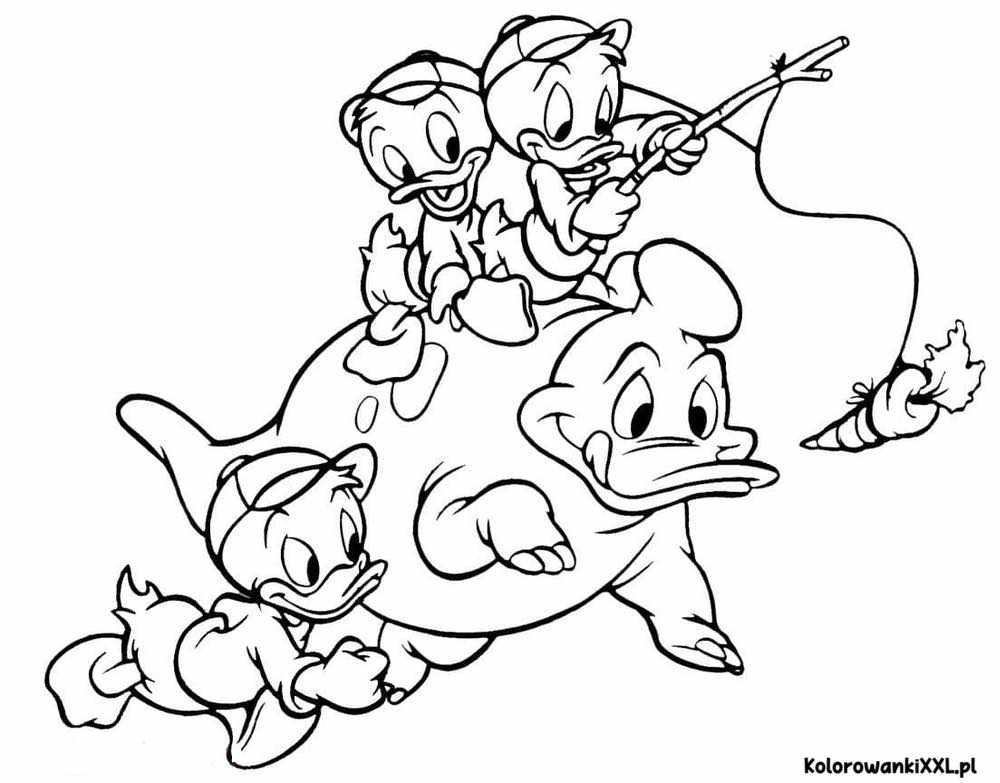 Kacze opowieści urocza kolorowanka