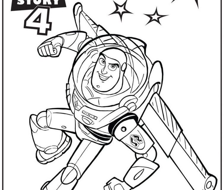 Kolorowanka Toy Story 4 PDF do druku