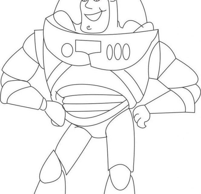 Kolorowanka Toy Story Buzz Astral