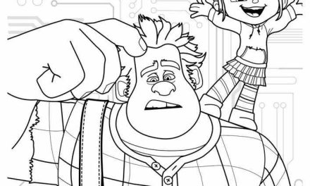 Kolorowanka dla dzieci Ralph i Wandelopa