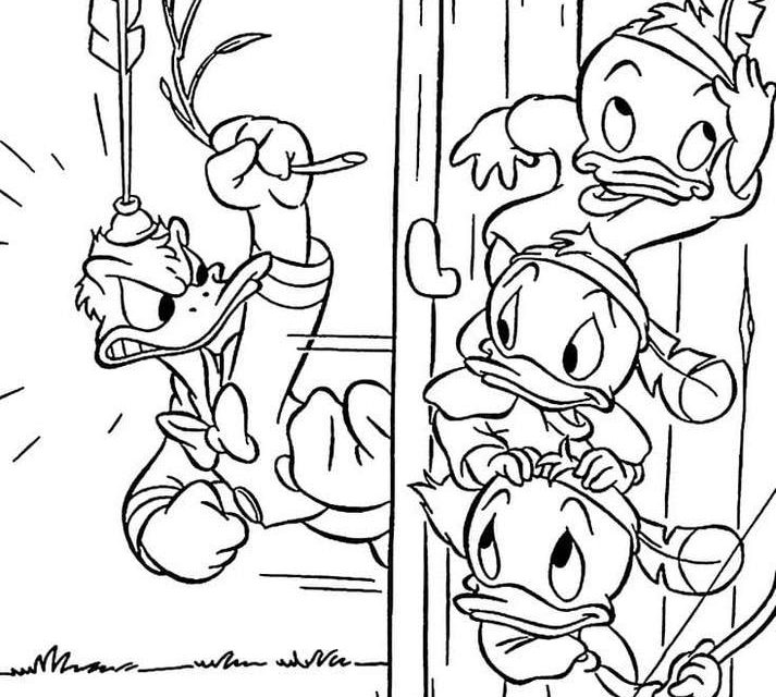 Kolorowanka dla przedszkolaków Kacze opowieści