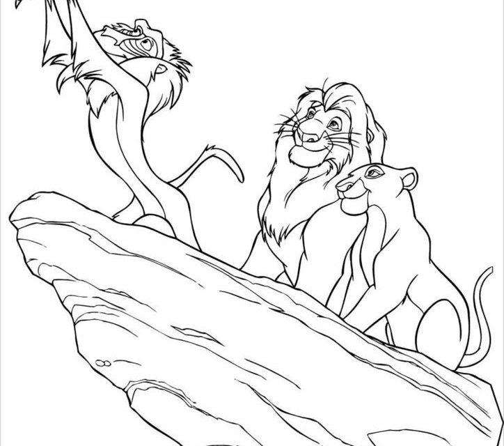 Narodziny Simby – kolorowanka