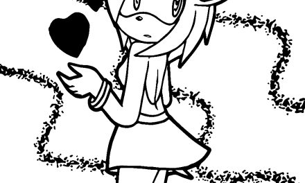 Pokoloruj szablon Amy Rose