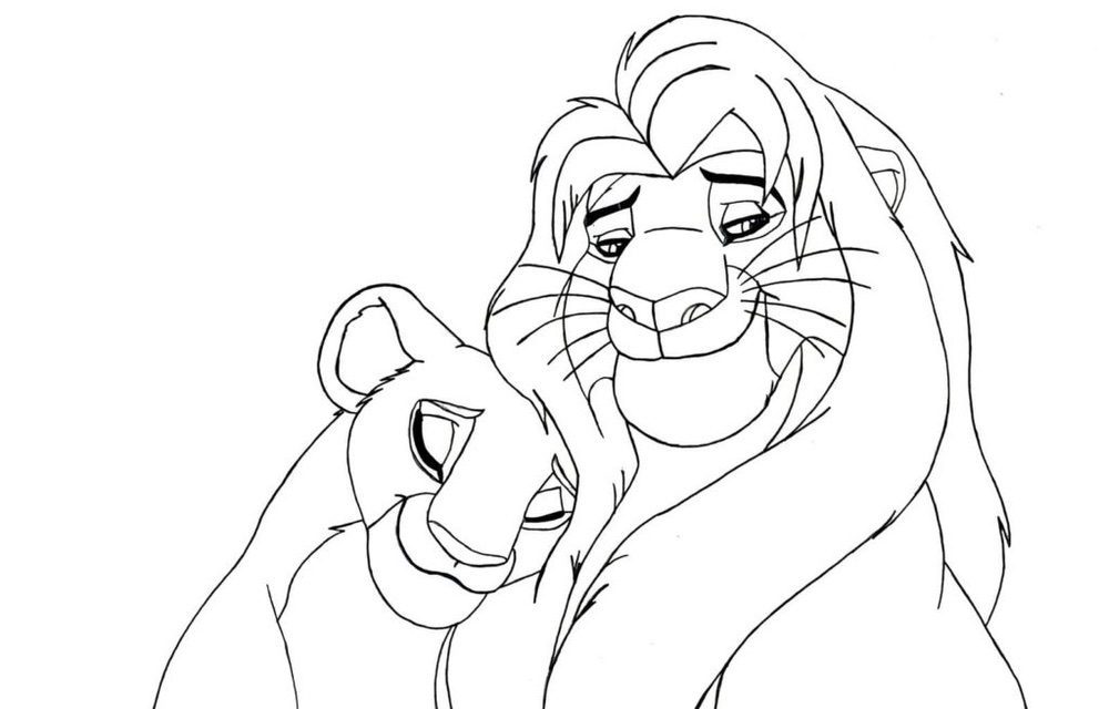 Rodzice Simby kolorowanka na Walentynki