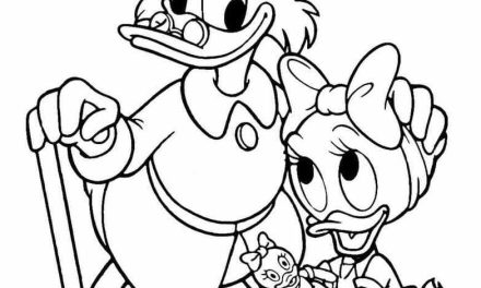 Sknerus Mckwacz i Webby kolorowanka do druku