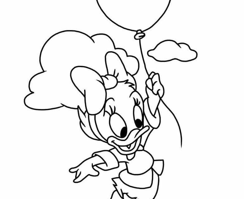 Śliczna webby leci balonem szablon do druku i kolorowania
