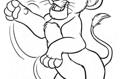 Sroczy Simba kolorowanka Król Lew