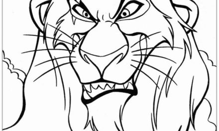 Skaza z Króla lwa kolorowanka dla starszych dzieci
